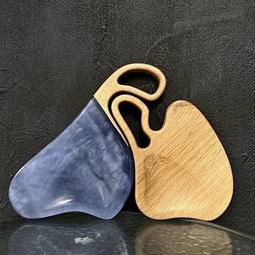 Artisan cutting board set for cheese, fruit, bread and appetizers