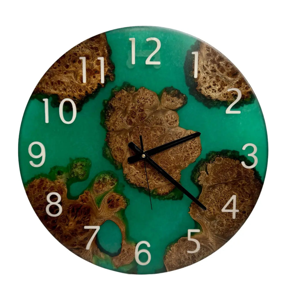 Handmade luxury wall clock with silent quartz movement