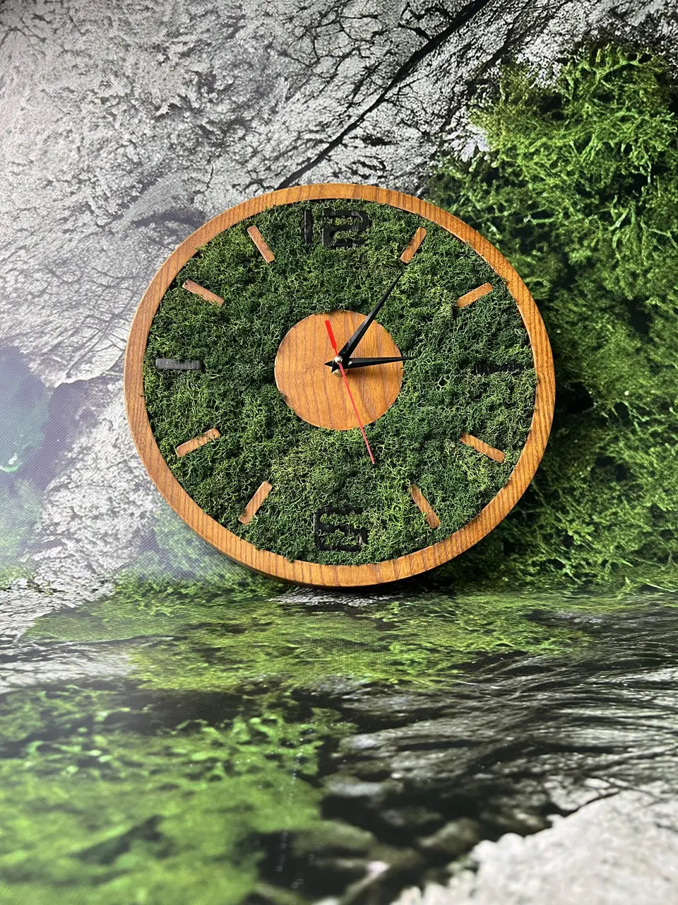 Wood Frame Wall Clocks handmade from solid ash wood