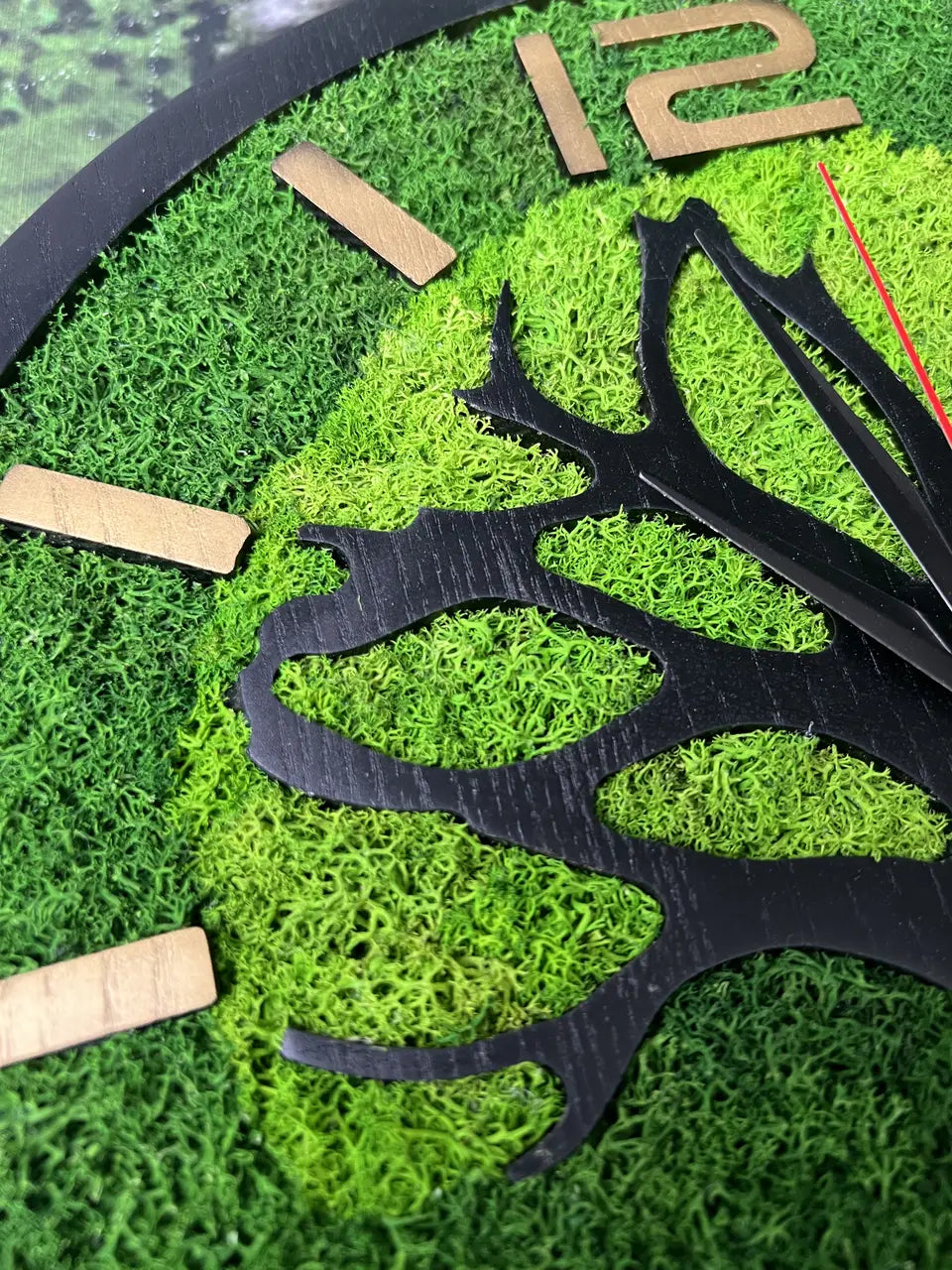 Nature inspired wall clock with Tree of Life design