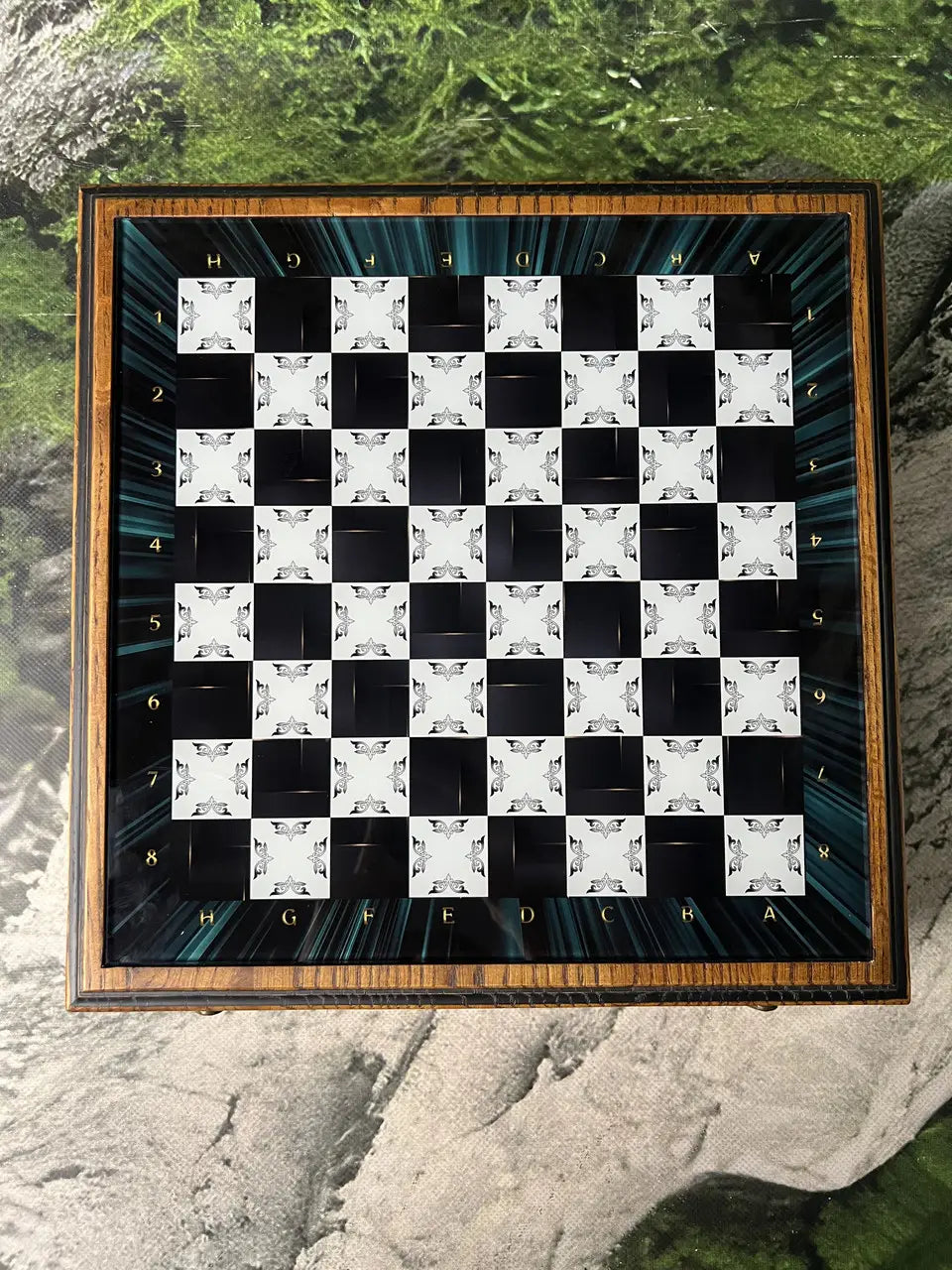 Emerald Night collectible chess set
